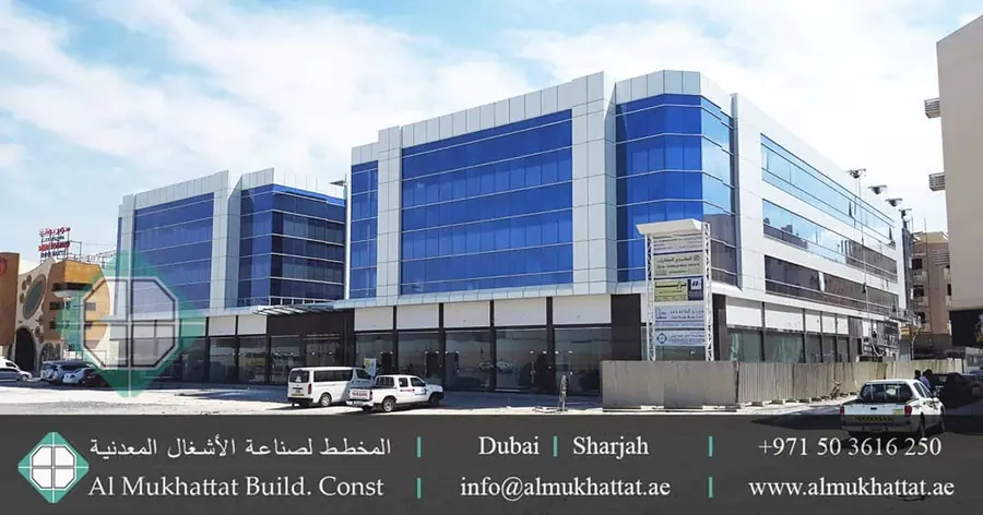 Curtain wall and aluminium facade project by Al Mukhattat 3