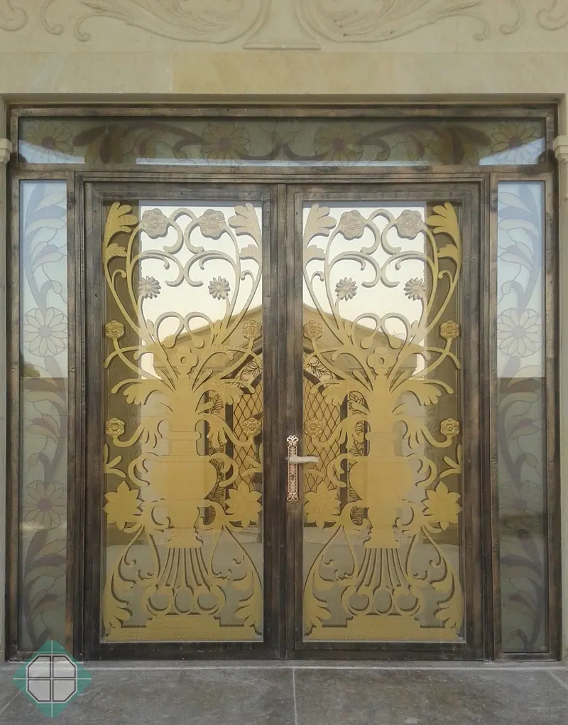 Custom aluminium glass or metal door fabrication 12