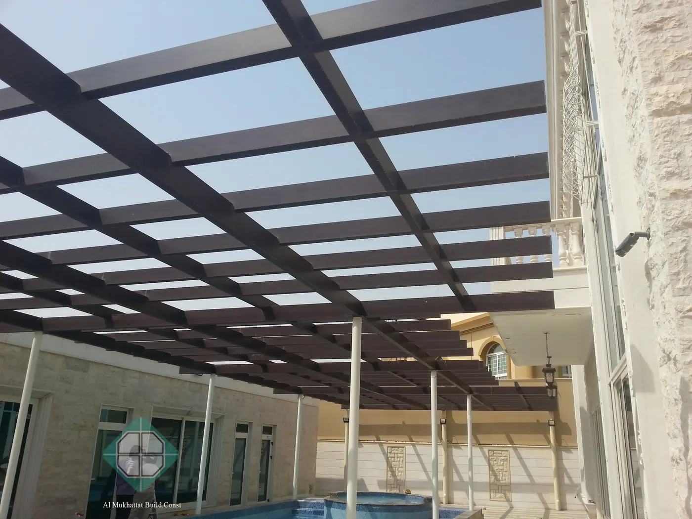 Aluminium pergola and outdoor architectural shade work 12