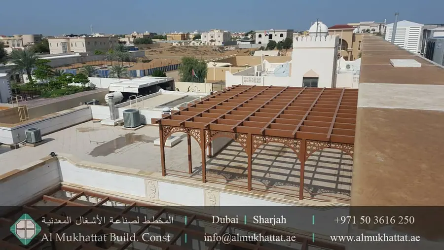 Aluminium pergola and outdoor architectural shade work 2