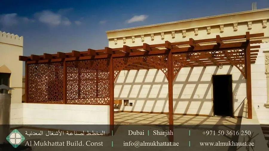 Aluminium pergola and outdoor architectural shade work 3