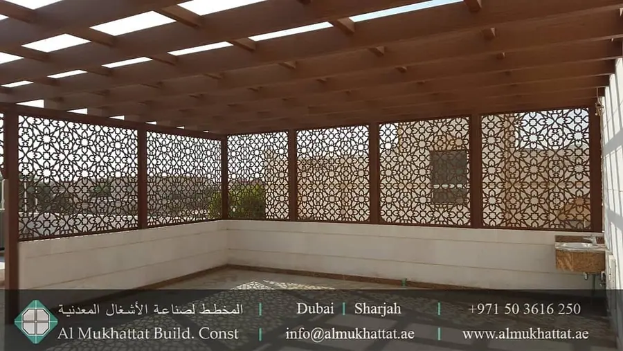 Aluminium pergola and outdoor architectural shade work 4