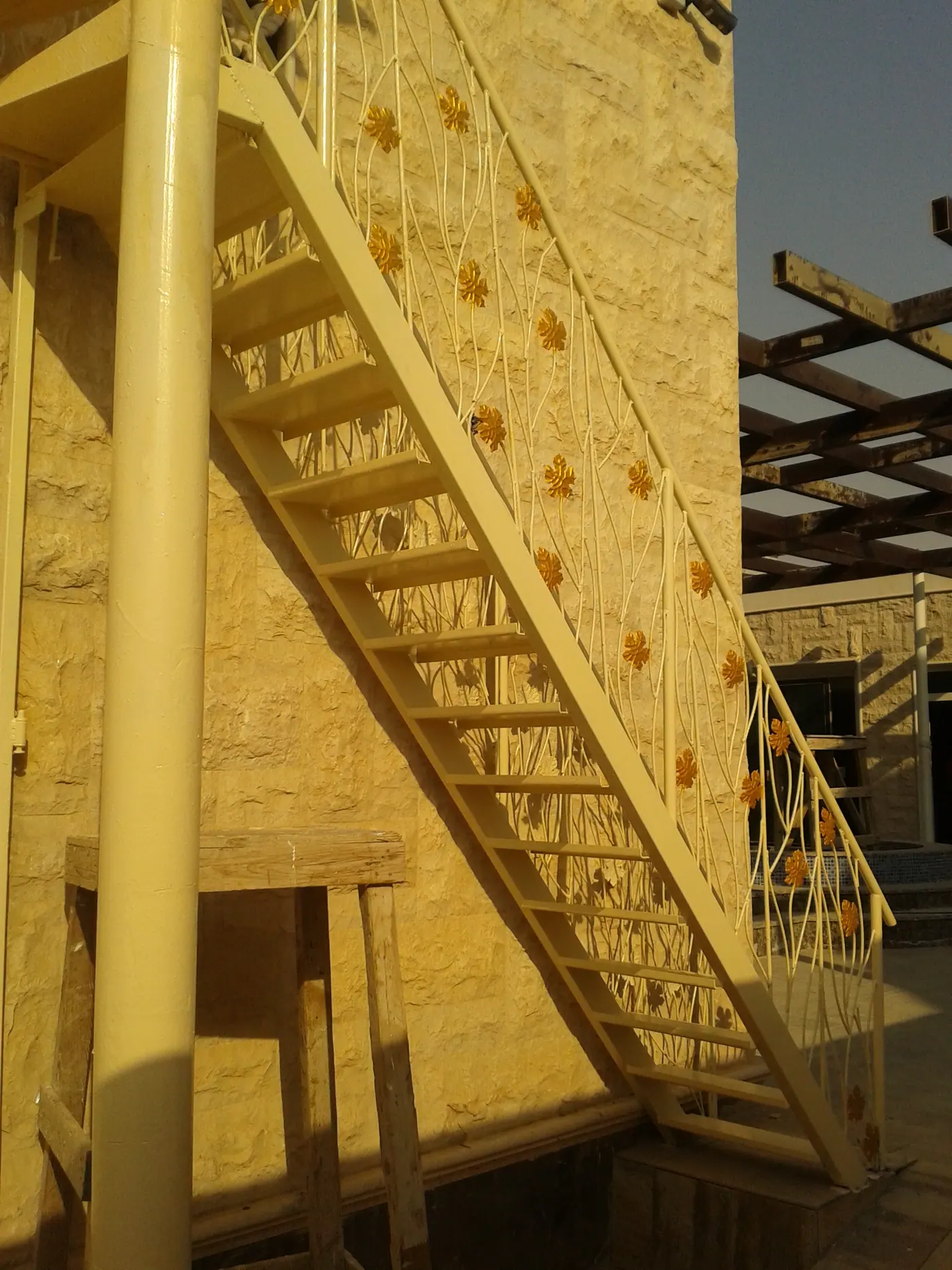 Architectural staircase metal and glass work 3