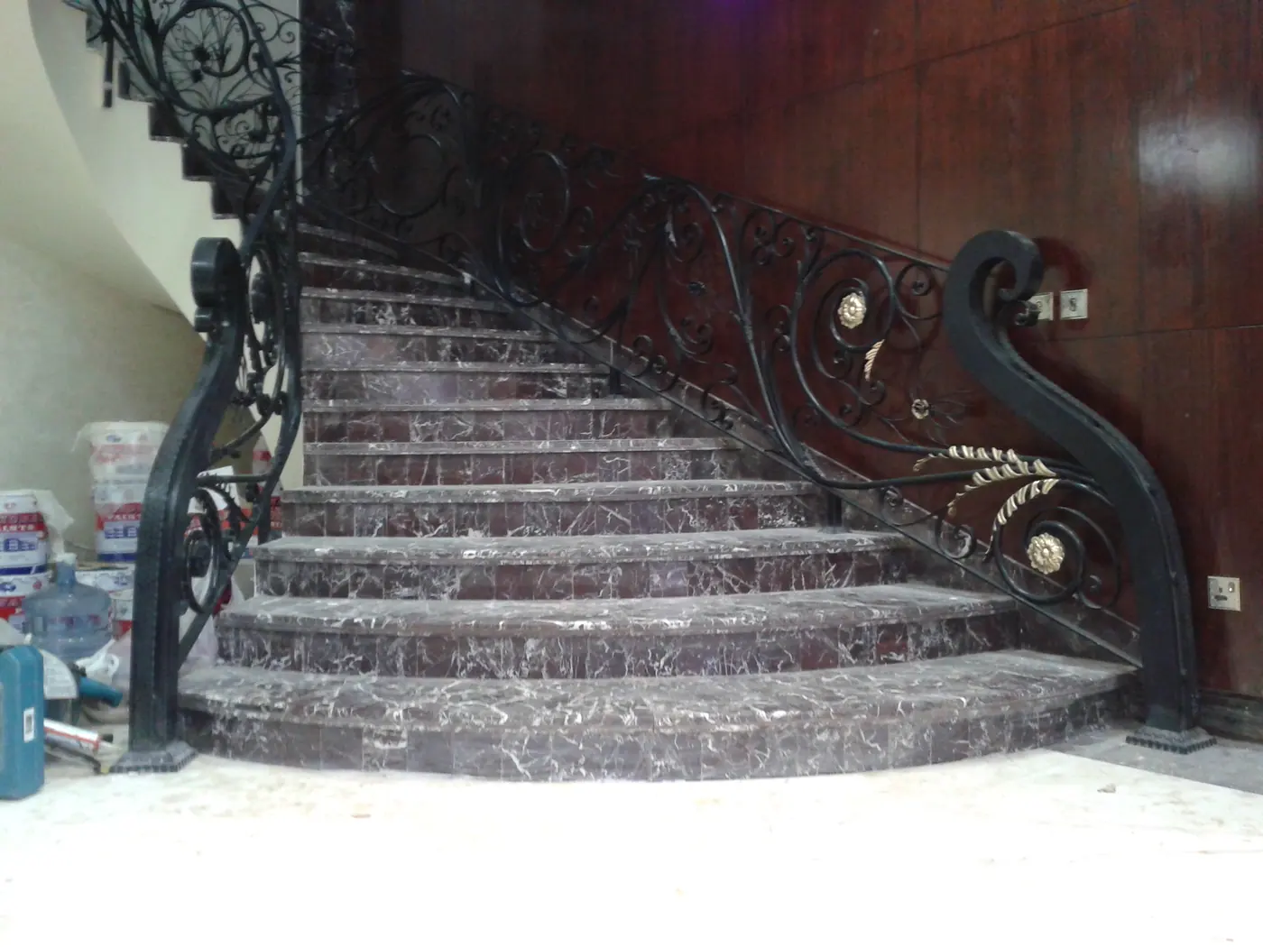 Architectural staircase metal and glass work 4