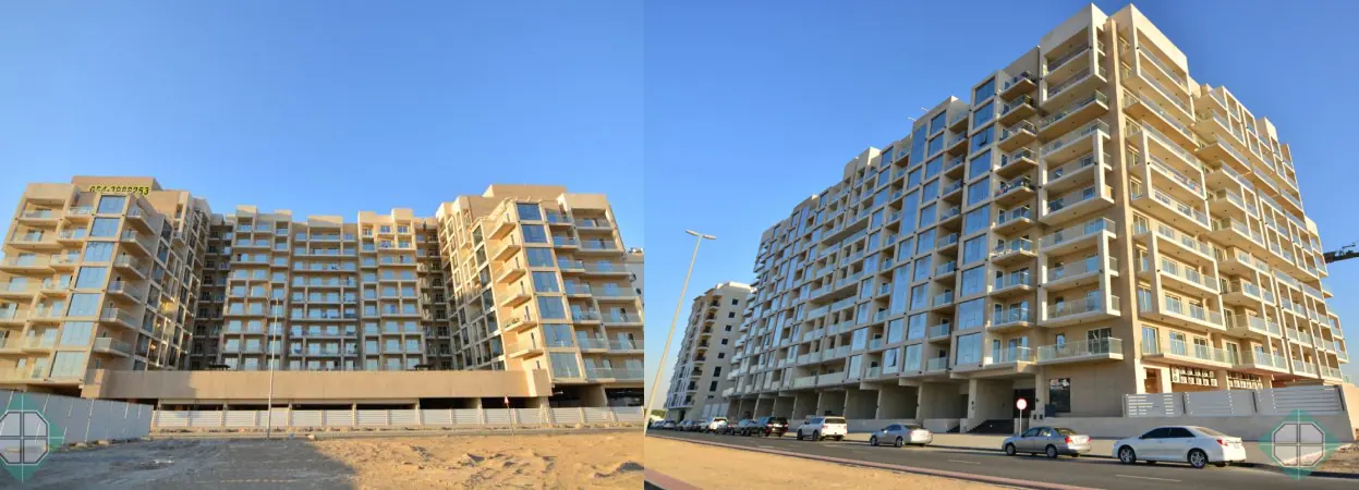 Modern UAE aluminium facade and glazing project