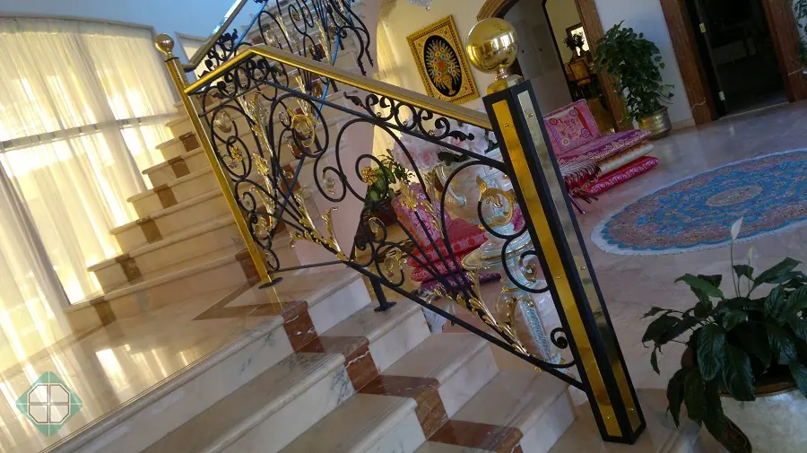 Architectural staircase metal and glass work 11